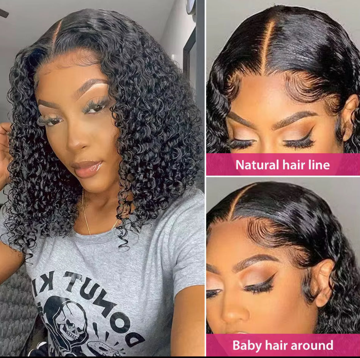 Brazilian Curly Bob Wig