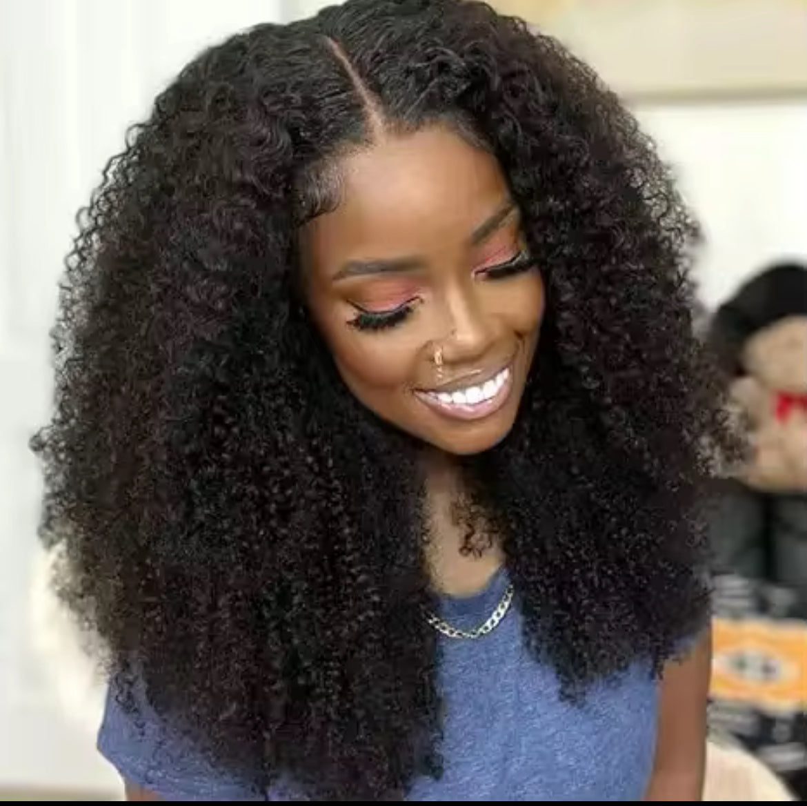 Mongolian Afro Kinky Curly Wig