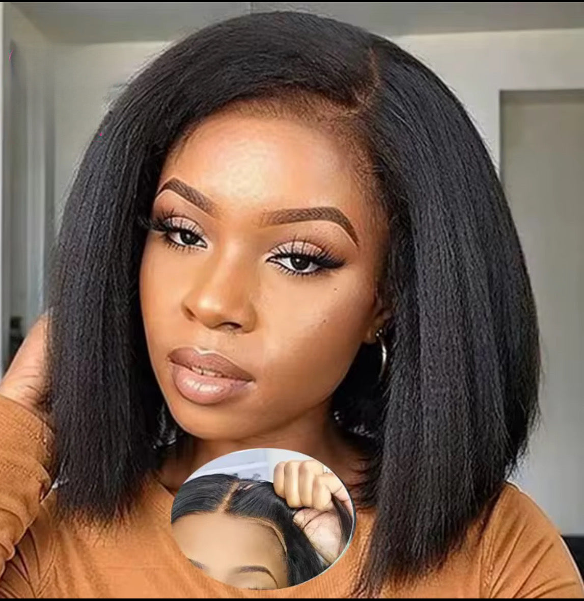 Brazilian Kinky Straight Bob Wig