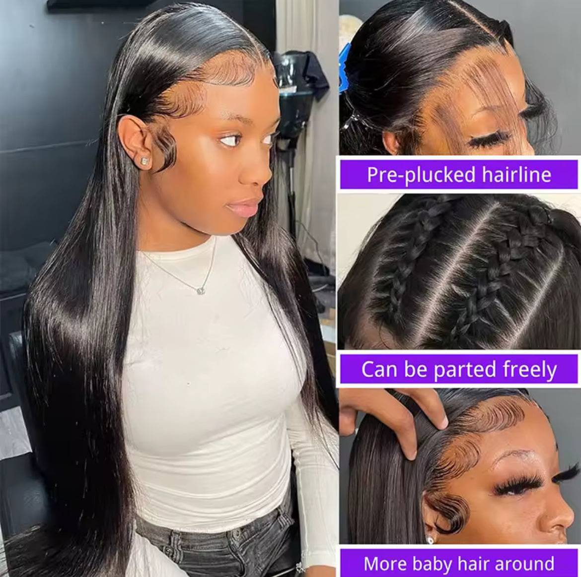 Brazilian Straight Lace Wig