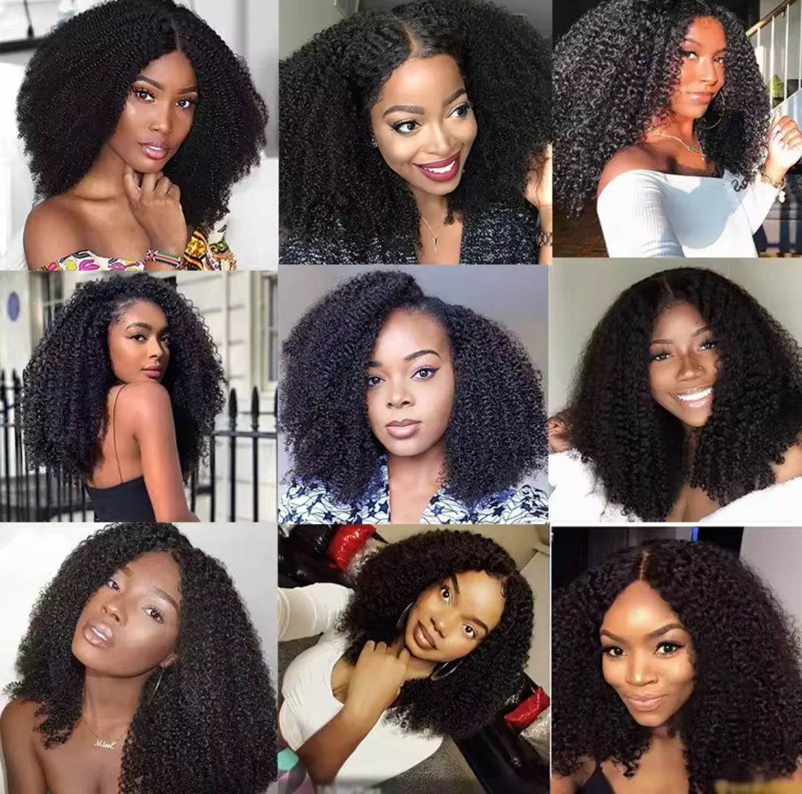 Mongolian Afro Kinky Curly Wig