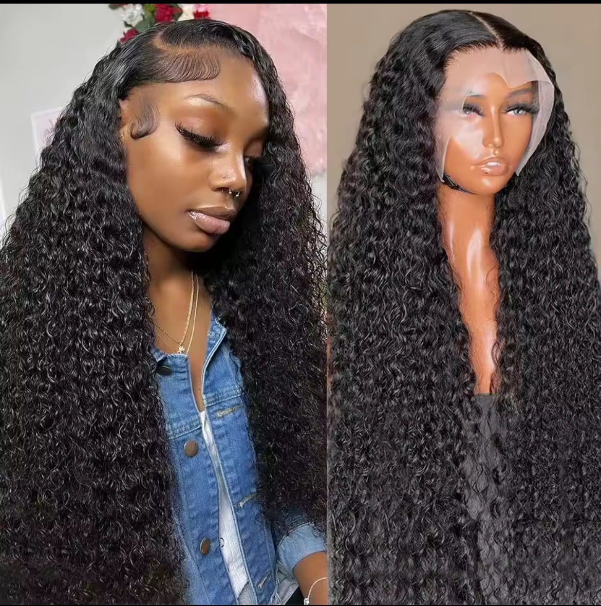 Mongolian Curly Wig