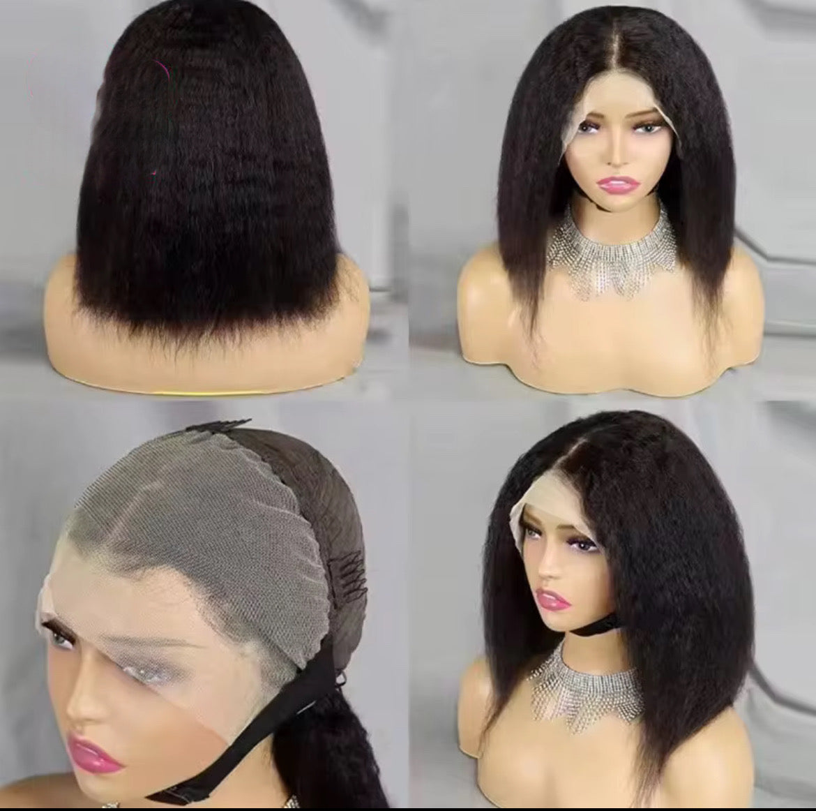 Brazilian Kinky Straight Bob Wig