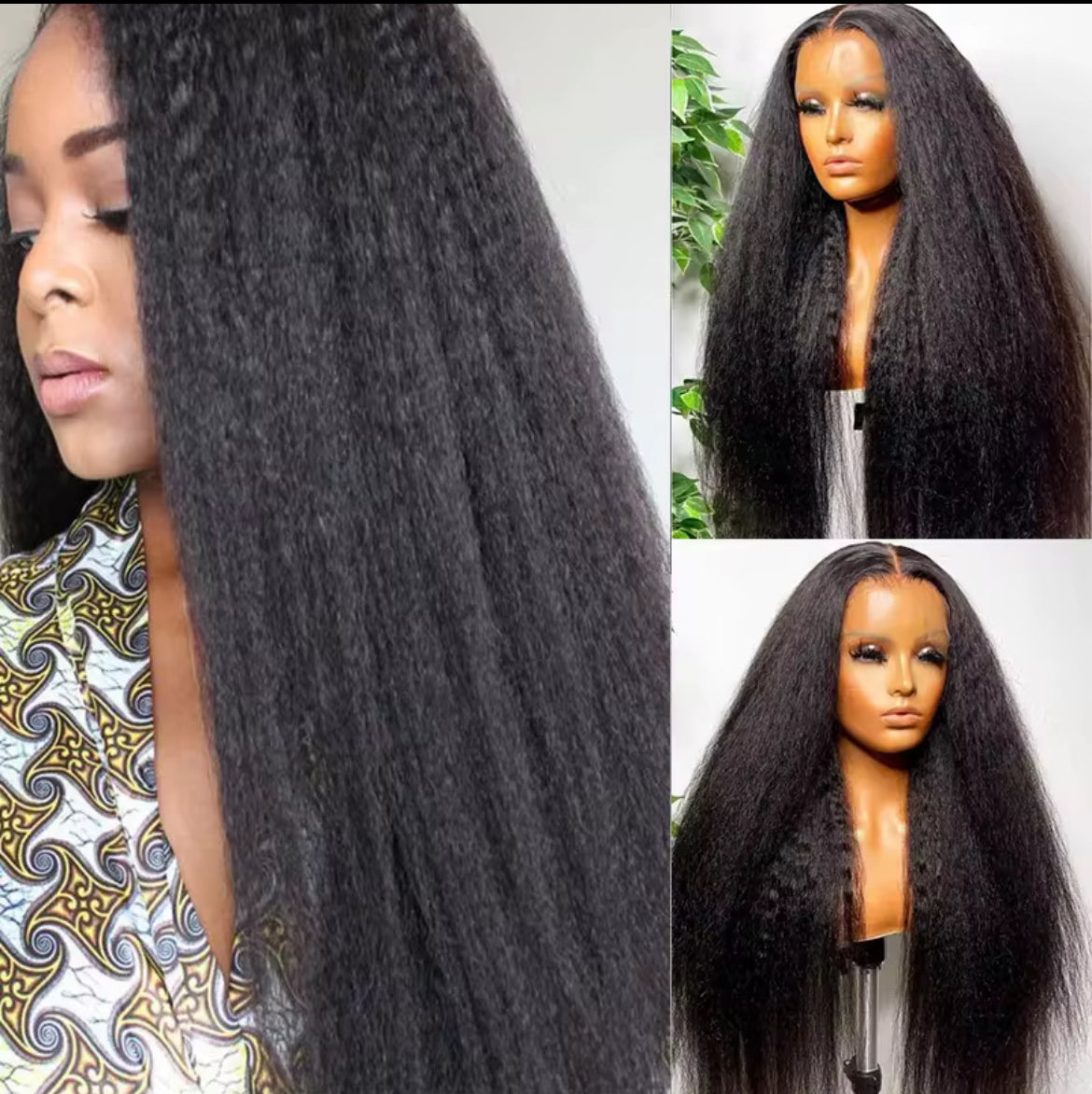 Kinky Brazilian Straight Wig