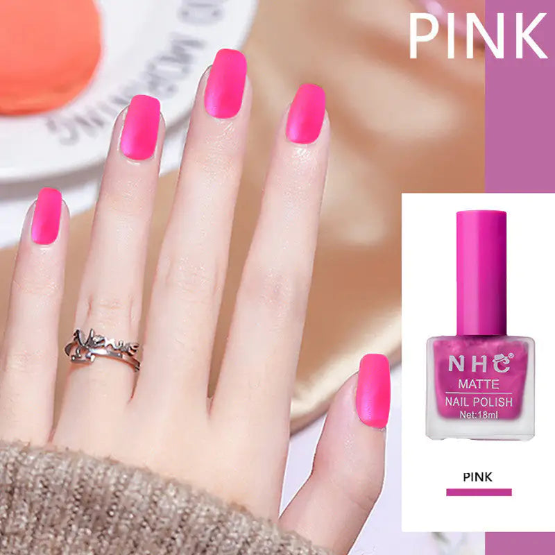Matte Nail Polish Fast Drying Long Lasting 56ml Available in Multiple Colors