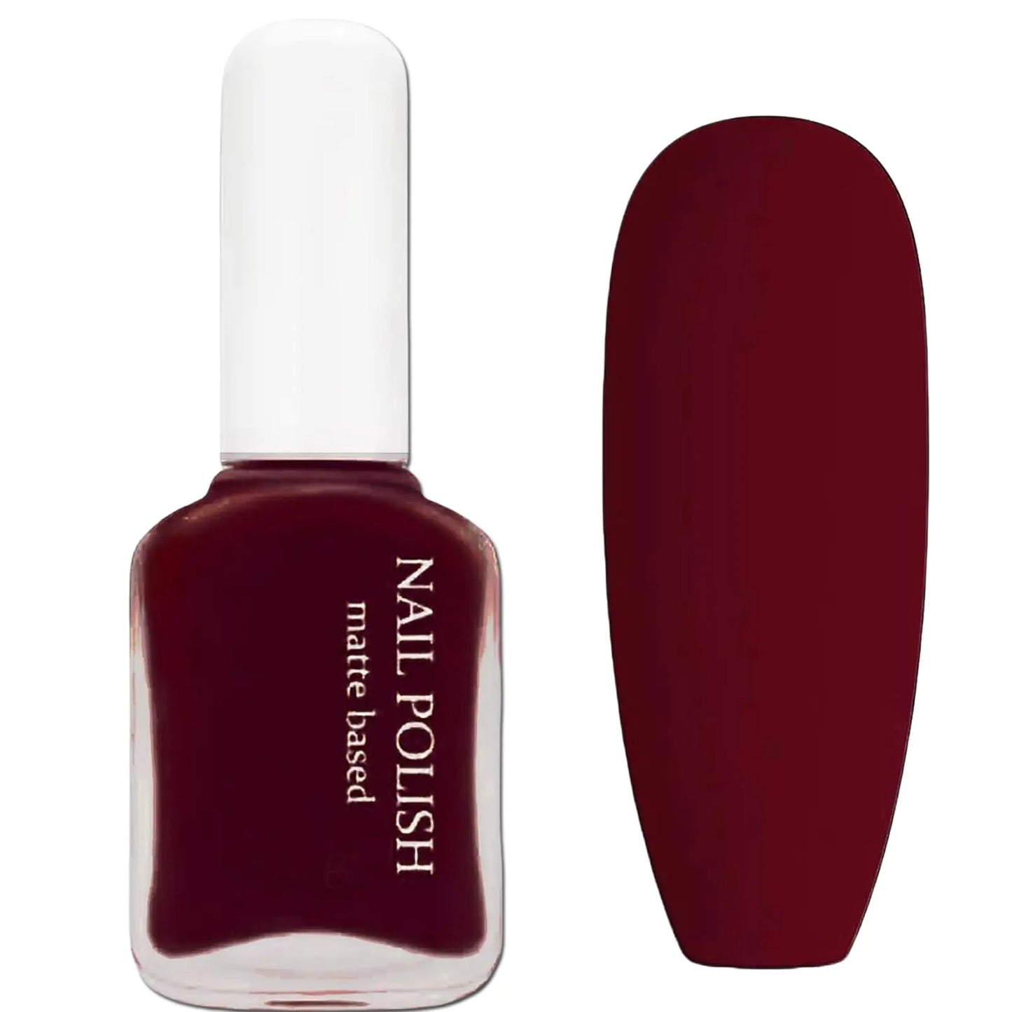 Kahsose Matte Dark Red Nail Polish Quick Dry Velvet Burgundy Blood Red Wine Red Nail Polish for Men and Women