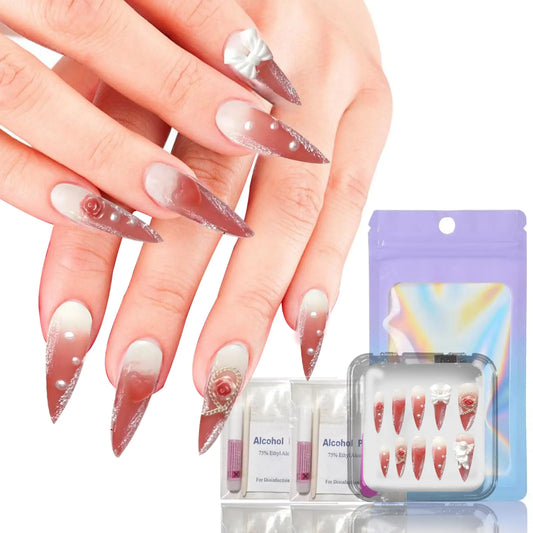 NailArtistry 10 Piece Press On Nails Set – Versatile Pastel Styles
