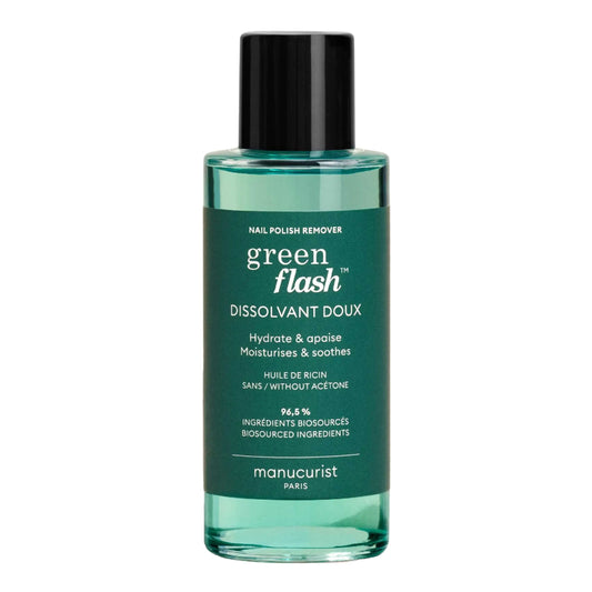 Manucurist Green Flash Nail Polish Remover Acetone Free Plant Based Gel 3.38 Fl Oz