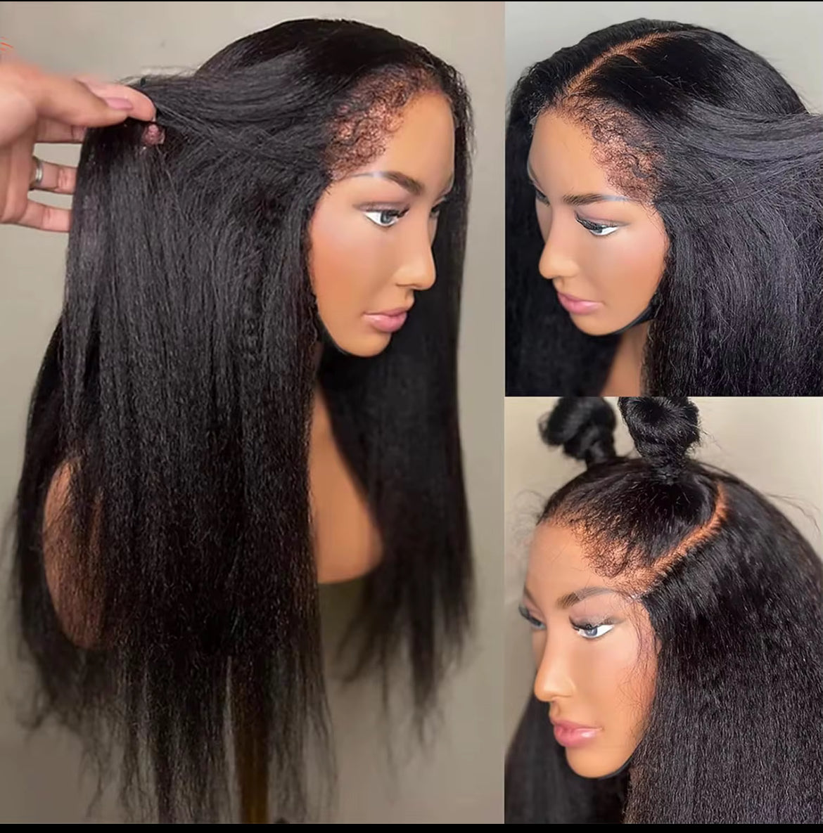 Kinky Yaki Straight Brazilian Wig