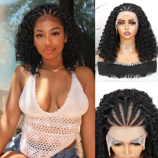 Quantum Love Braided Wigs – Luxurious Curly Bob Style