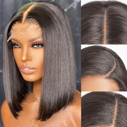 Lushella Beauty Aibasi Bob Wig – Natural Black Straight Style