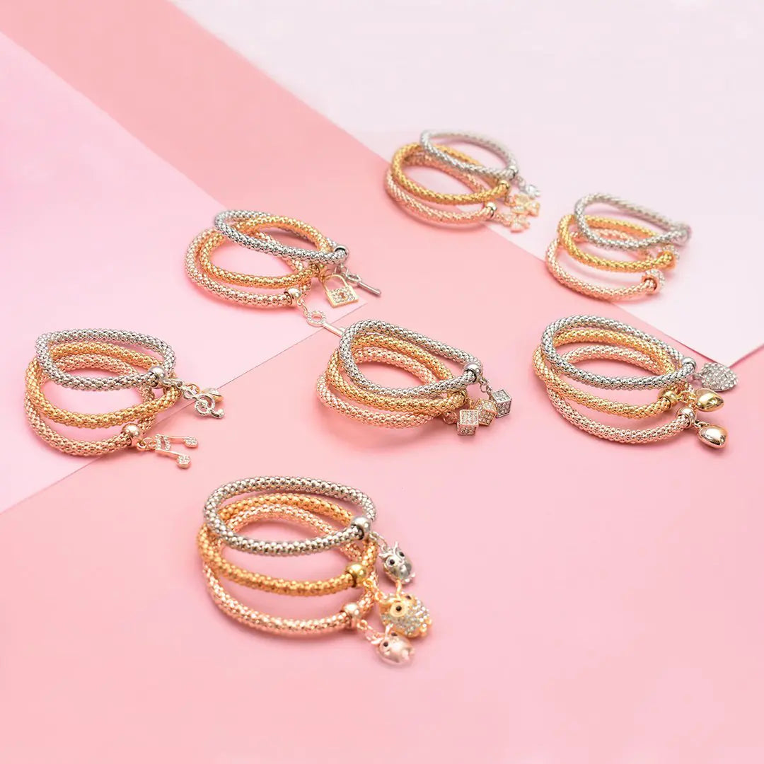Lushella Beauty GSR Bracelet Set – Elegant Stackable Design
