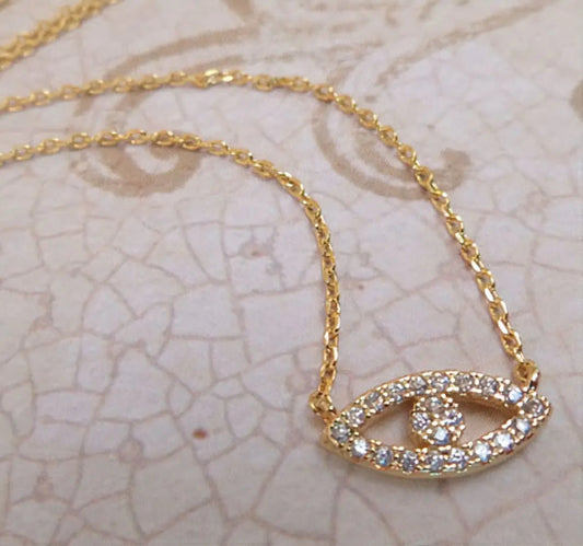 Lushella Beauty Abby Necklace – Elegant Evil Eye Protection