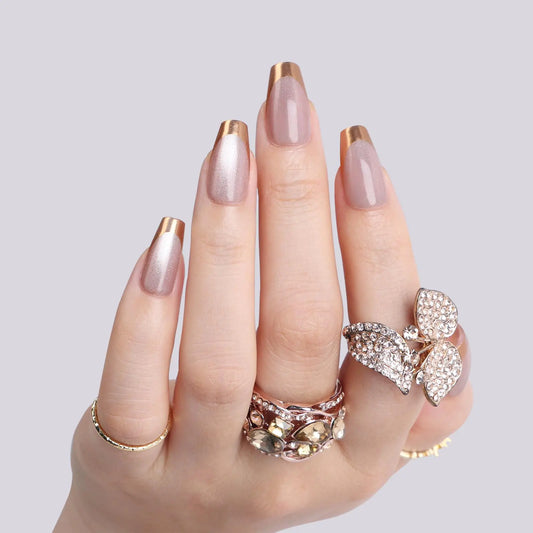 Polychrome Press On Nails Set – 30 Pieces for Perfect Fit